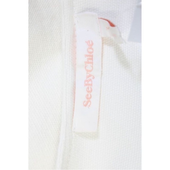 See by Chloe white cotton dress with cut-out design size 34 - Picture 4 of 5